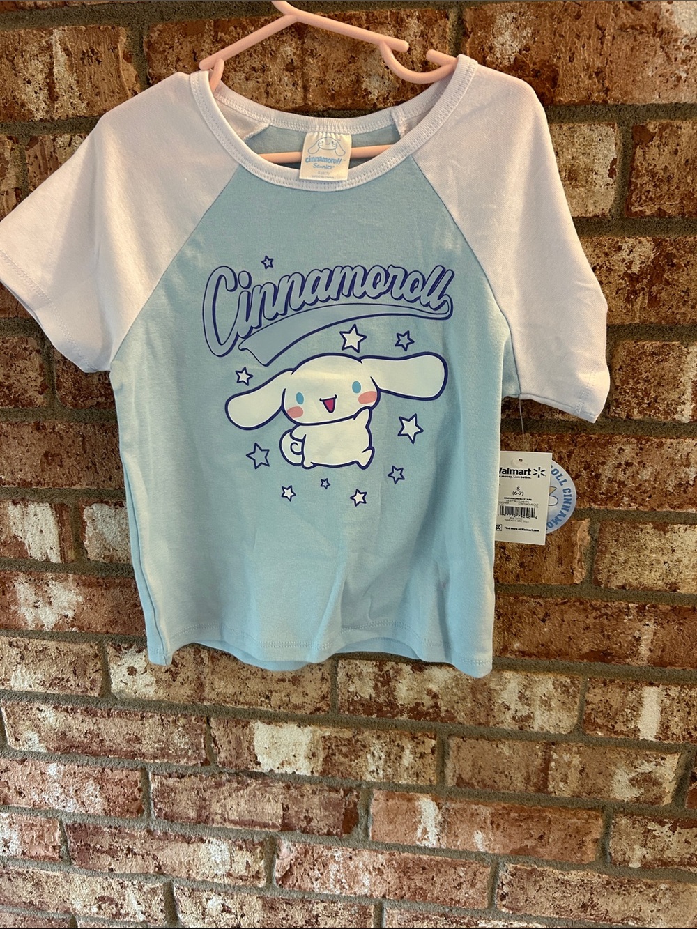 Blue & White Cinnamonroll Sanrio Girl’s Small Tee